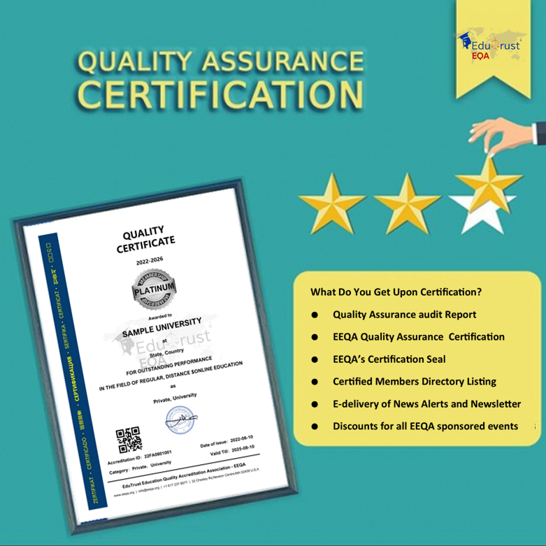 QUALITY ASSURANCE CERTIFICATION